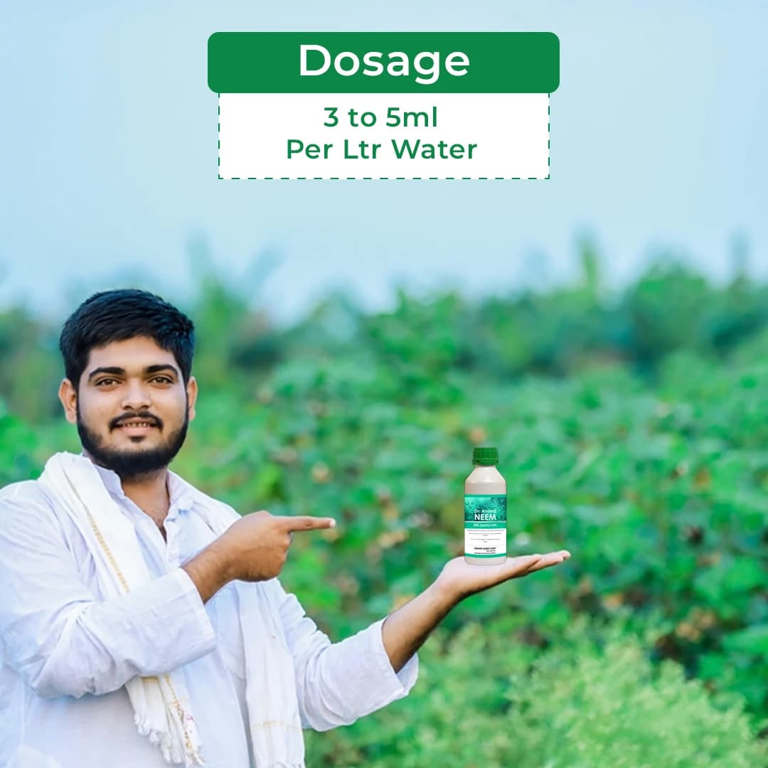 डॉ. आनंद नीम तेल 300 पीपीएम - अज़ादिराच्टिन और नीम बीज के कर्नेल के अर्क से तैयार, रस चूसने वाले कीटों के प्रभावी नियंत्रण के लिए। - Image 5