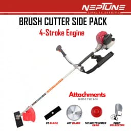 Neptune BC-360 Side Pack Brush Cutter, 35CC Advanced Technology 4 Stroke Petrol Engine, Heavy Duty Crop Cutter Machine 2