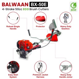 Balwaan BX 50E Eco Side Pack Brush Cutter, 4 Stroke 50cc, Use For Crop Cutting Cum Grass Cutting 5
