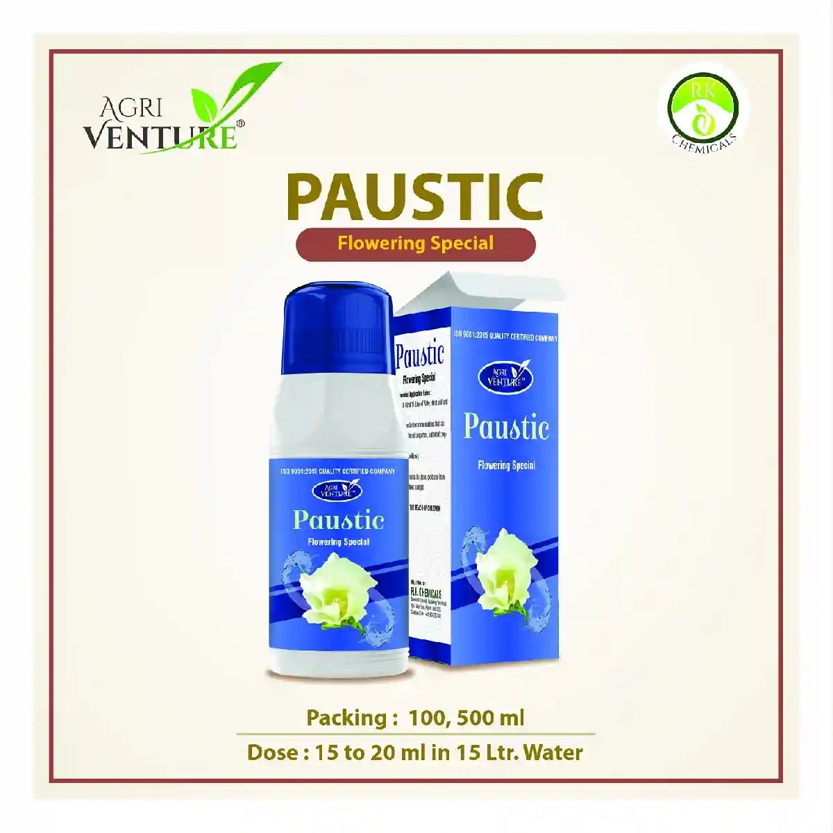 Agriventure PAUSTIC (Flowering Special) Plant Growth Regulator, Helps to Increase Flowering and Stop Dropping of Flower