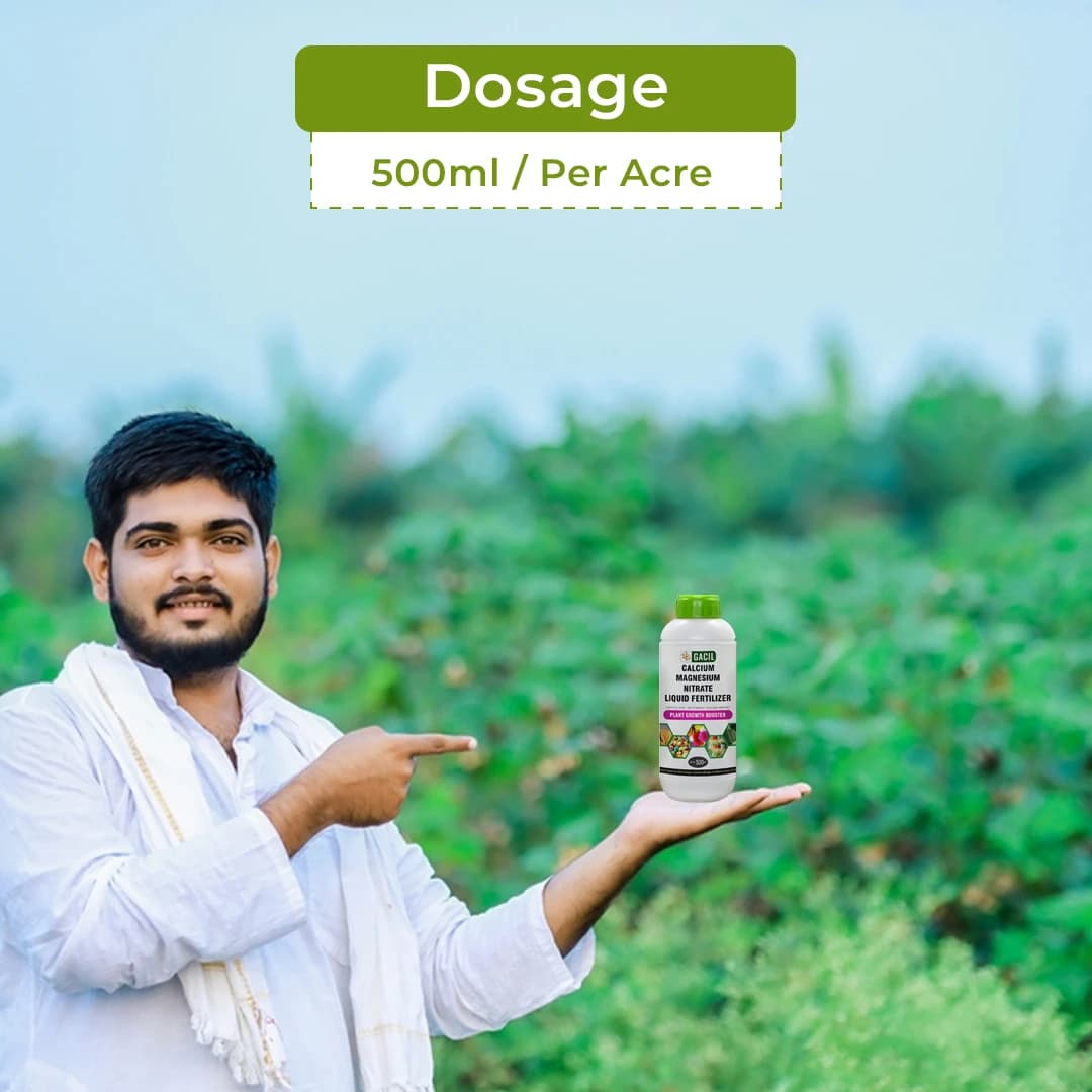 जीएसीआईएल कैल्शियम मैग्नीशियम नाइट्रेट लिक्विड माइक्रोन्यूट्रियेंट खाद - पौधों की वृद्धि के लिए। - Image 5