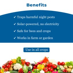 हेडो सोलर मिनी चार्जेबल कीट लाइट ट्रैप, सोलर कीट मारने वाला जाल उड़ने वाले कीटों के नियंत्रण के लिए 4