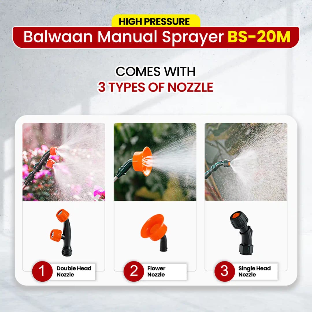 Balwaan BS-20M Gold Series Manual Sprayer, High Pressure Sprayer, Durable Material, 20 L Tank Capacity, Suitable for Spraying in Agriculture - Image 4