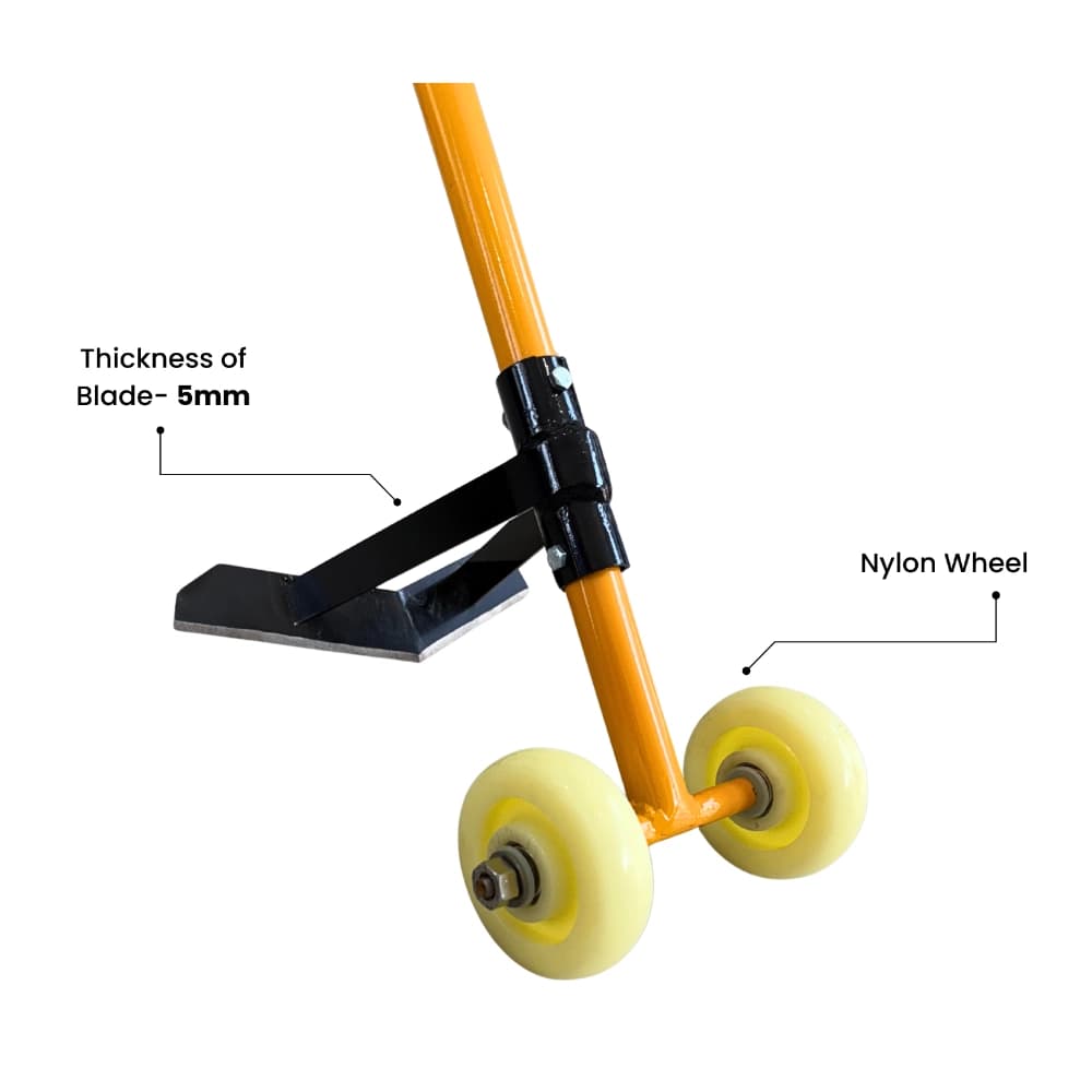 Hectare WW01 Wheel Weeder, Manual Hand Operated, Nylon Wheels, Mild Steel Blade, Ideal For Farms And Kitchen Gardens - Image 4