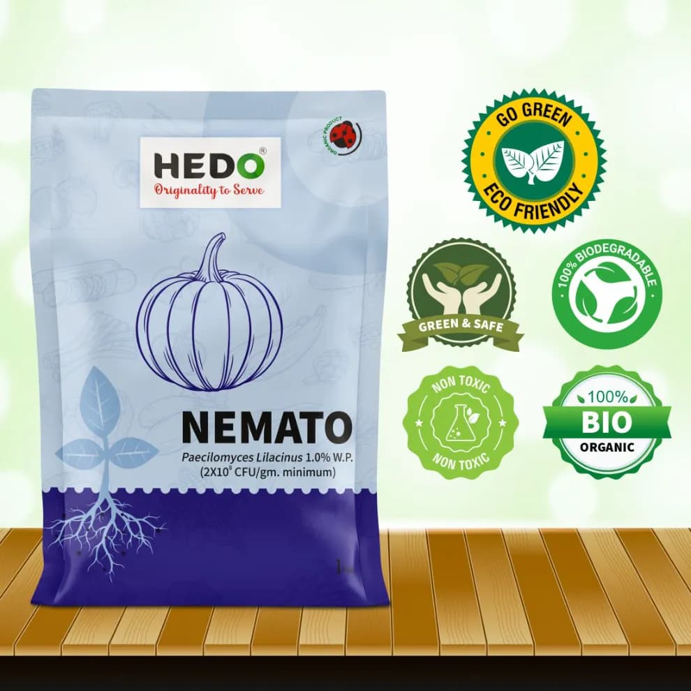 HEDO Nemato (Paecilomyces Lilacinus 1.0% WP) Bio Pesticide, Effective Against White Grubs And Other Harmful Soil Pathogens - Image 8
