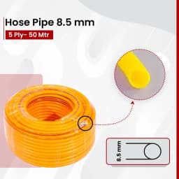 Balwaan Hose Pipe 8.5mm, 3 Ply Heavy Duty And High Pressure Pipe, Multiple Use For Spraying In Garden, Agriculture, Commercial and Construction Works 6