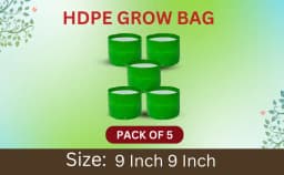 BloomBuddy HDPE Grow Bags 200 GSM, Round Sizes, Various Sizes, UV Treated, Best For Terrace Gardening, Balcony Gardening. 5