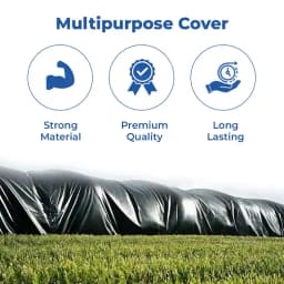 Black HDPE 250 GSM Heavy Duty Plastic Tarpaulin, Tirpal, Tadpatri for Multipurpose, Strong and Long Lasting Product 3