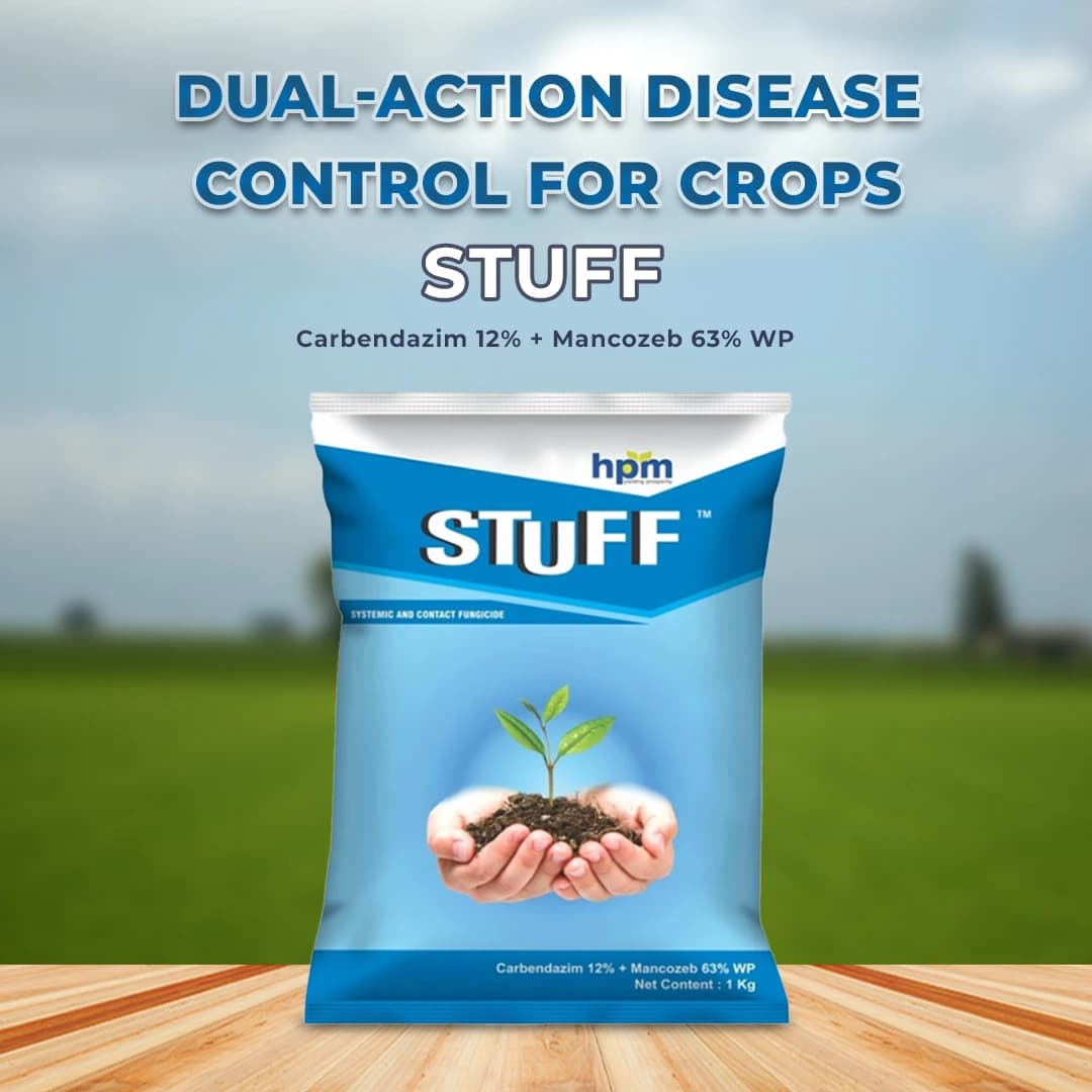 HPM STUFF (Carbendazim 12% + Mancozeb 63% WP) Broad Spectrum Systemic Fungicide, Effective Against Many Disease - Image 2