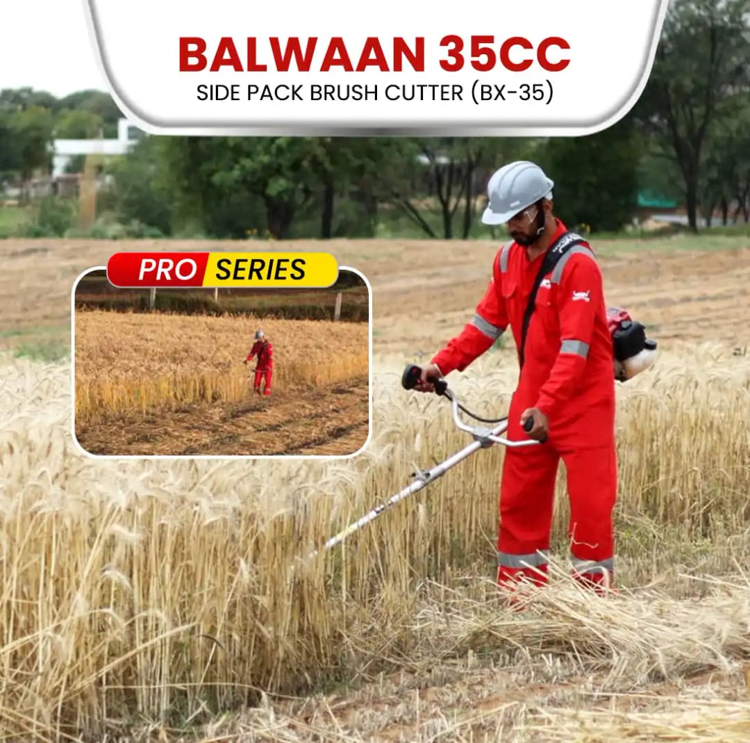 Balwaan BX-35 Pro Brush Cutter, 4-Stroke Petrol (35CC) With 80-T Blade, 3-T Blade And Tap N Go, Nylon Cutter - Image 8