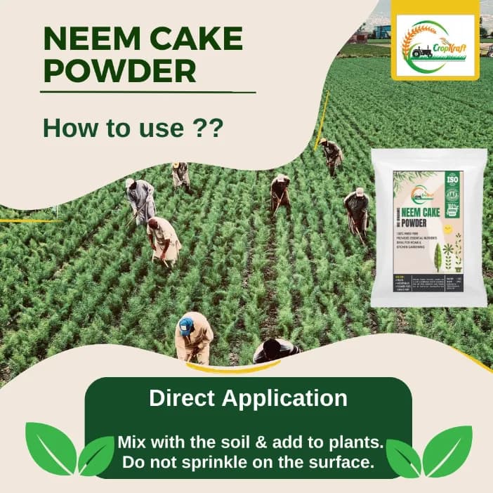 CropKraft Neem Cake Powder, Natural Organic Fertilizer, Pest Repellent, and Soil Conditioner - Image 5