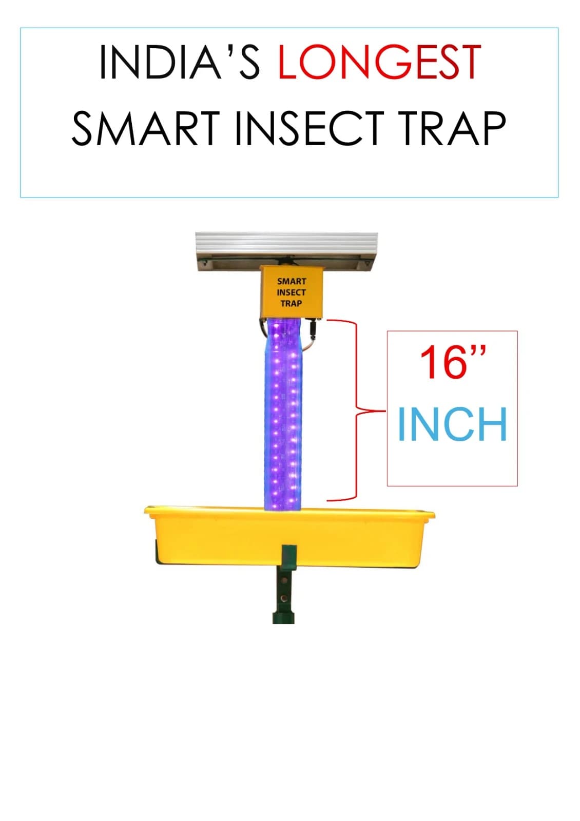 V-SAR Smart Solar Insect Trap 72 UV LED Automatic Pest Control Light - Image 3