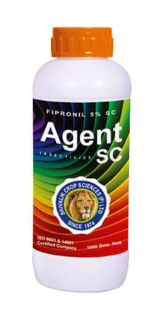 Shivalik Agent Fipronil 5% SC. Contact and Systemic Insecticides, Targets Stem Borer, BPH, Green Leaf Hopper etc.