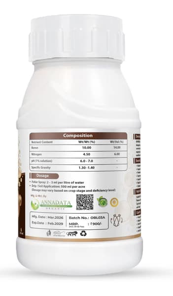 Annadata Boronil Boron Ethanolamine Fertilizer For Crop Growth - Image 2