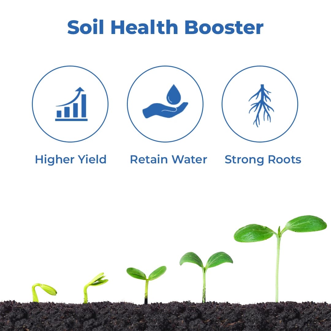 इम्पोर्टेड सुपर पोटैशियम ह्यूमेट 98% फ्लेक्स, ह्यूमिक एसिड 70%, फुलविक 6%, पीजीआर - पौधों की वृद्धि संवर्धक (25 किलोग्राम ढीला बैग)। - Image 3