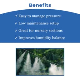 Siddhi Fogger Kit, 75 Ft Pipe, Brass Nozzles With Timer, Filter And Other Accessories, Suitable For Patio Misting, Greenhouse, Backyard 4