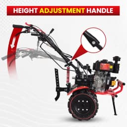 Balwaan BP-850E Black Bull Power Weeder, 247CC 4 Stroke Air Cooled Diesel Engine, Recoil and Self Start 7