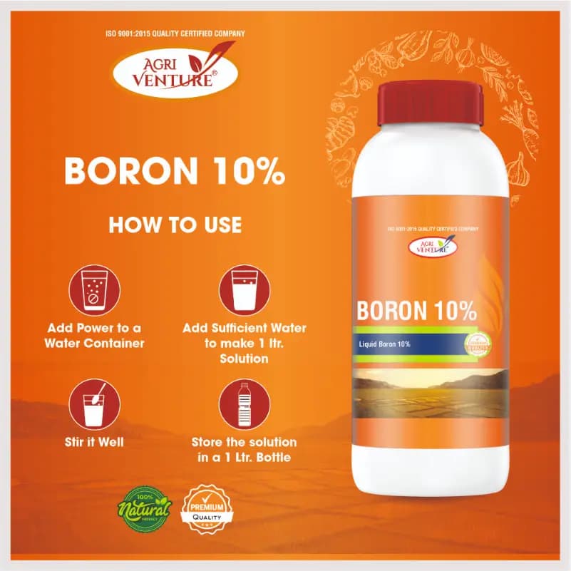 Agriventure BORON 10%, Water Soluble Fertilizer, Use For Vegetable and Fruits. - Image 3