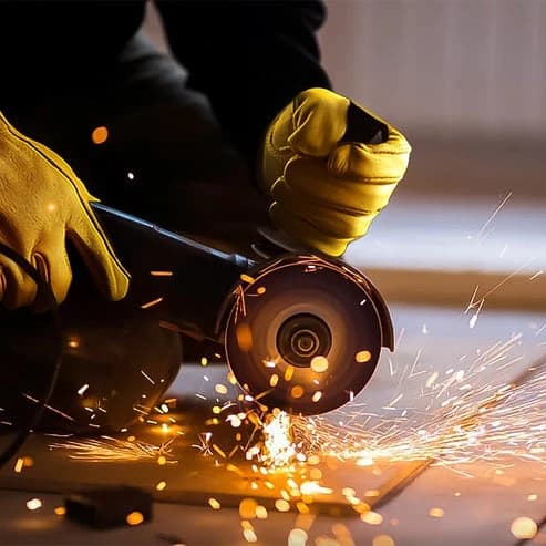 Gardening Work Gloves For Men & Women, Heavy Duty Leather Safety Gloves, (B Grade - 1 Pair) - Image 3