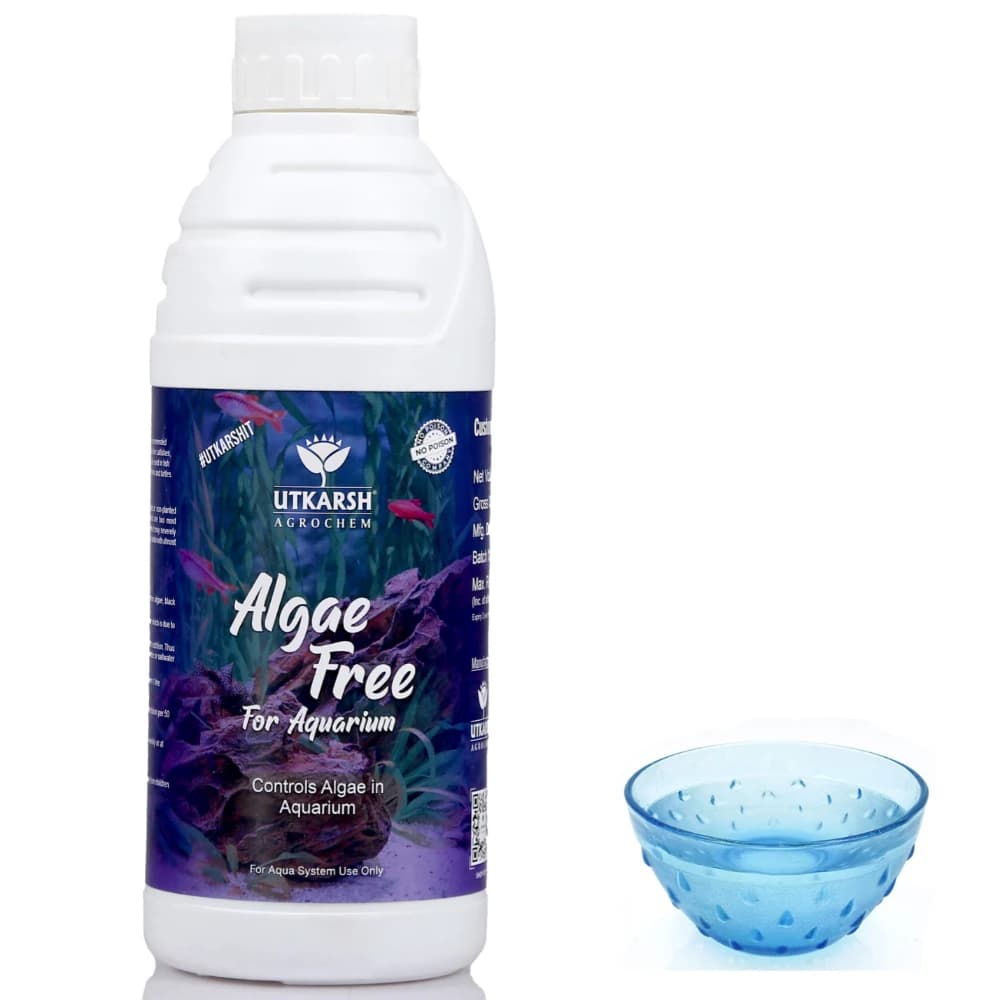 Utkarsh Algae Free For Aquarium Tank Liquid, Algae Scraper, Algae Cleaner, For Fish Tank Algae Remover - Image 4