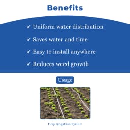 Siddhi Drip Irrigation Pipe Lateral 20mm Pipe (Length - 300 Meter) , UV resistant, LLDPE Material 4