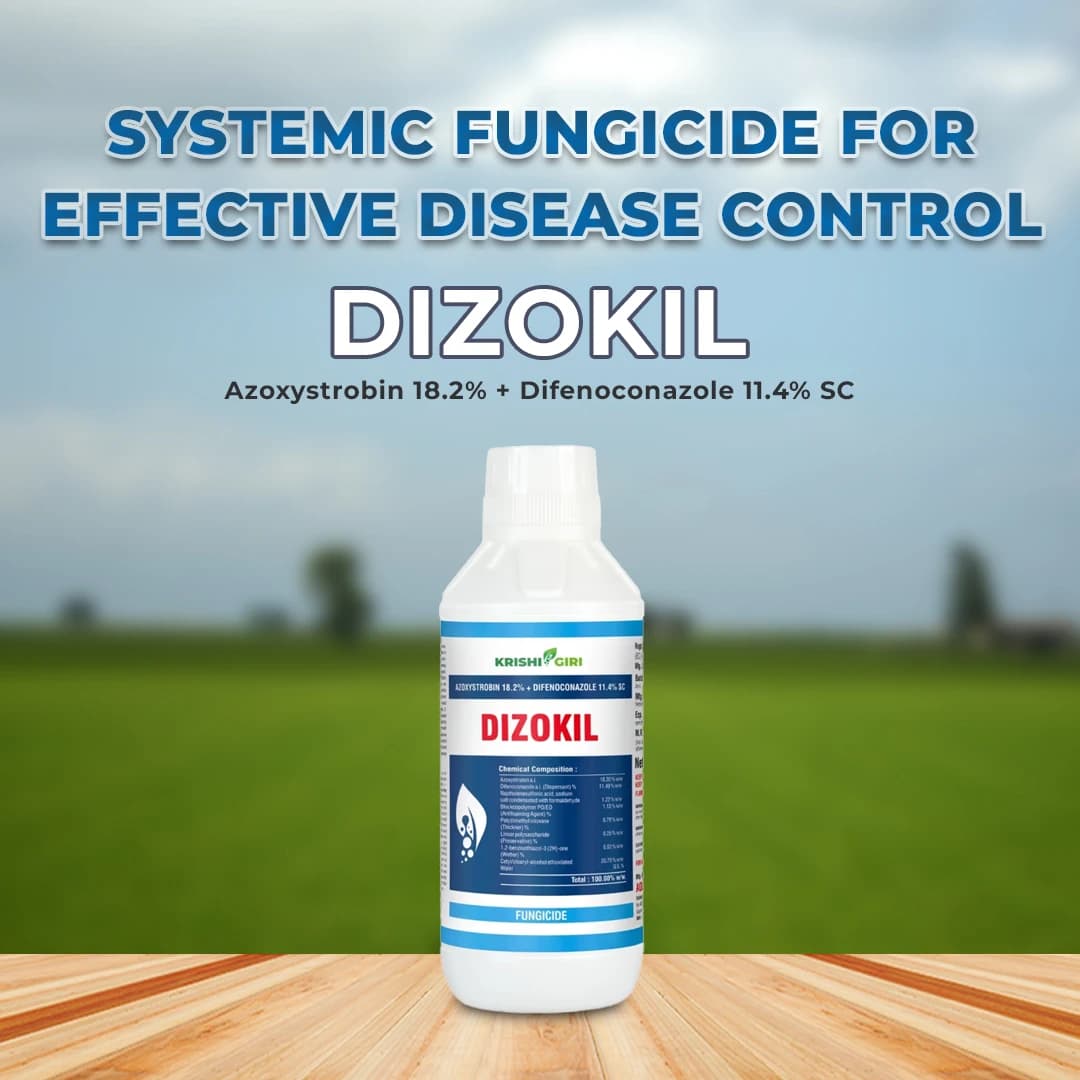 Krishigiri DIZOKIL Azoxystrobin 18.2% + Difenoconazole 11.4% SC Fungicide, Effective Fungal Diseases Control In Crops - Image 2