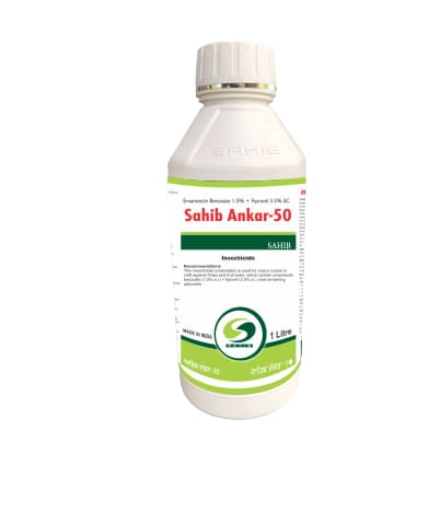 Sahib Ankar-50 Emamectin Benzoate 1.5% + Fipronil 3.5% Sc Insecticide, Insect Control In Chilli Diseases - Image 1