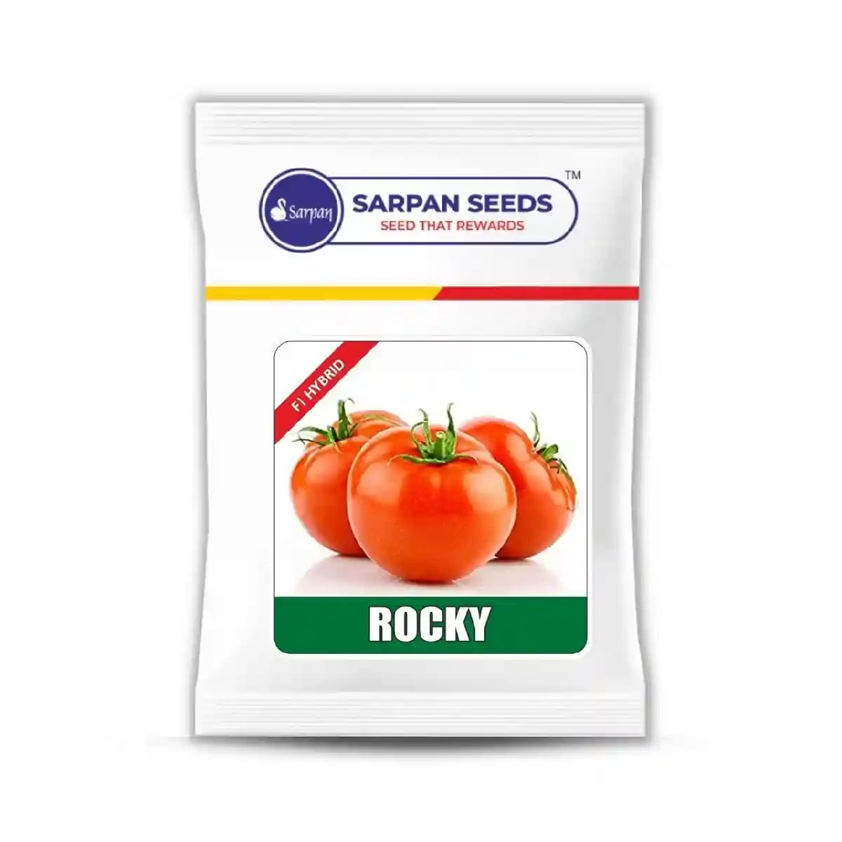 Sarpan Rocky Tomato Seeds - (Tamatar Seeds) White Shoulder Suitable For Kharif And Rabbi Seasons