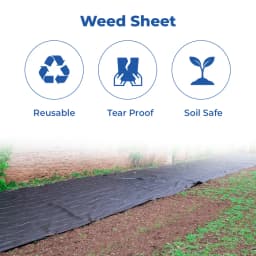 Siddhi Weed Mat 110 GSM Garden Weed Fabric Heavy-Duty Weed Block Gardening Mat Eco-Friendly Weed 3