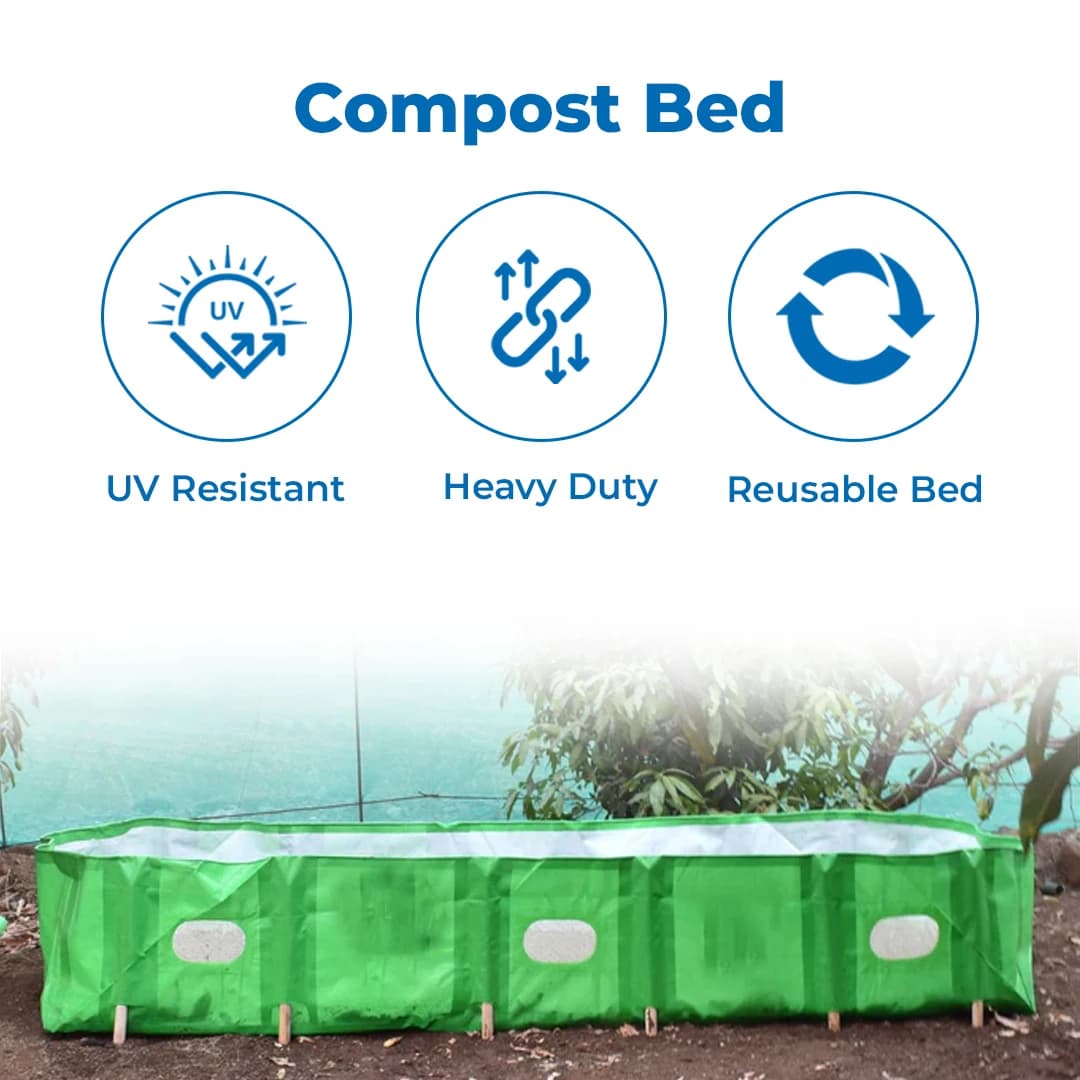 Greeno Biotech HDPE 450 GSM Uv Treated ISO Material Vermi Compost Bed, Long Lasting Material, Durable And Easy To Install, Good Quality Of Material. - Image 3
