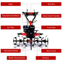 Balwaan BP 700 4 Stroke Power Weeder, Used for Weeding in All Types of Agriculture Crops And Gardens 9