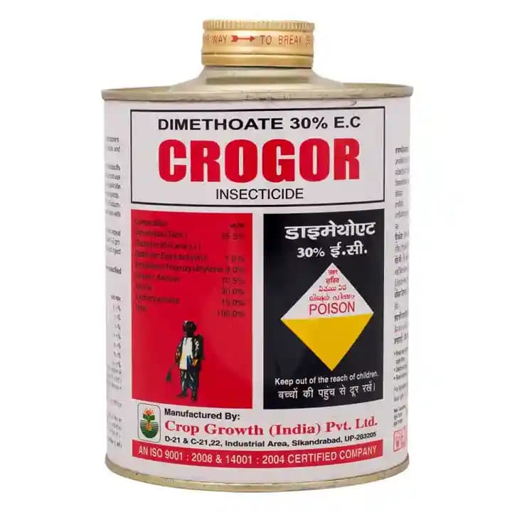 Crop Growth Crogor Dimethoate 30% EC Broad Spectrum Insecticide, Systemic Action