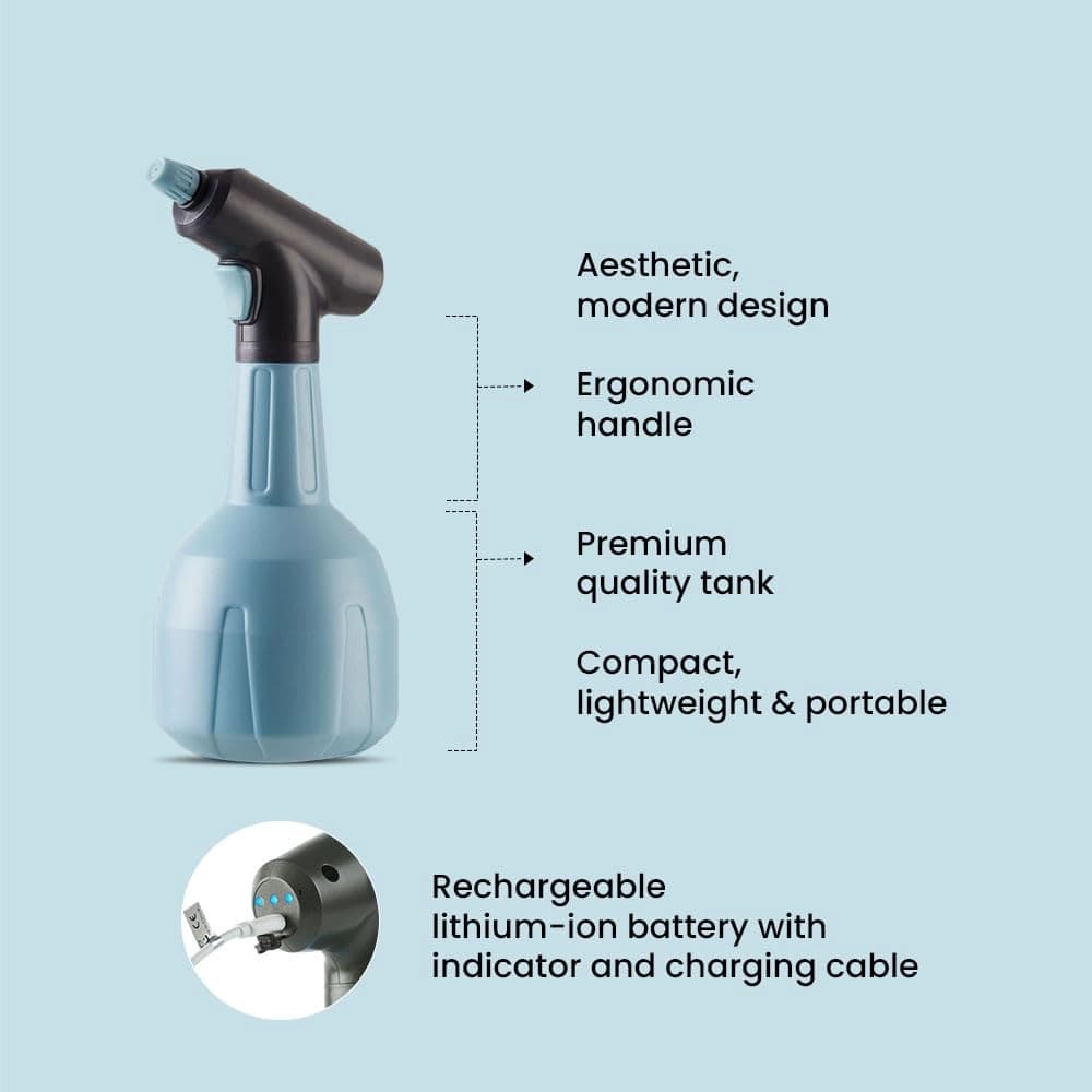 IFFCO Urban Garden Electric Sprayer, 1 Ltr USB Rechargeable Gardening Spray, Multi-Purpose Use - Image 5