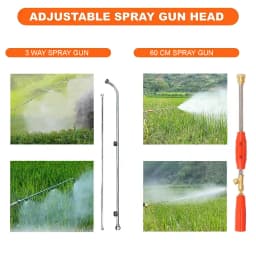 Neptune Model-608 Knapsack Power Sprayer, 2-Stroke 26CC Petrol Engine, 16L Tank, 2 Types Spray Guns Included, Ideal for Farming, Agriculture & Garden 3