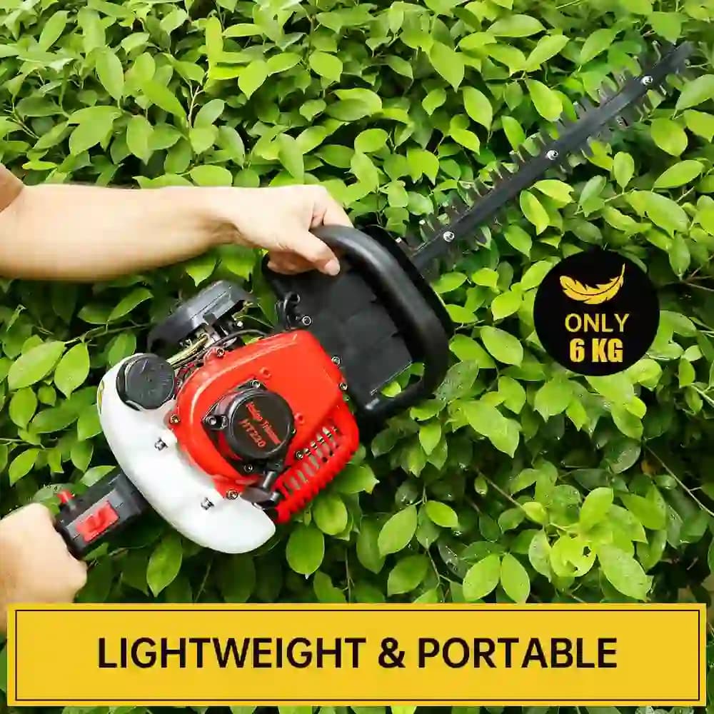 Neptune HT-600 Hedge Trimmer, Powerful 2 Stroke, 26CC Petrol Engine, 24 Dual Serrated Blade, 7500 RPM, 1 Cutting Diameter, Anti-Vibration System - Image 5