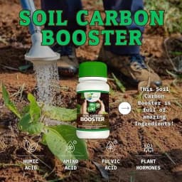 Vikalp Soil Carbon Booster, Humic Acid Liquid Soil Application Fertilizer, 10% Humic Acid, 5% Amino Acid, 3% Seaweed Extract, and 1% Plant Extract 8