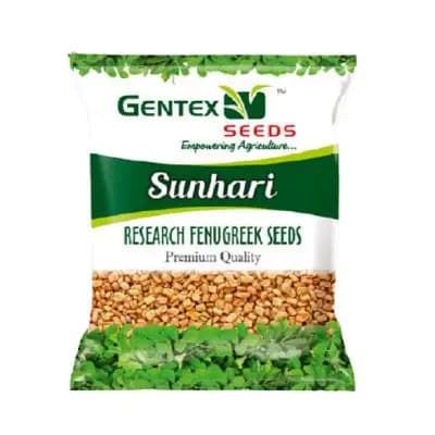 Gentex Sunhari Research Fenugreek Seeds, Methee Seeds, High Yielding & Medium Bolding Variety - Image 1