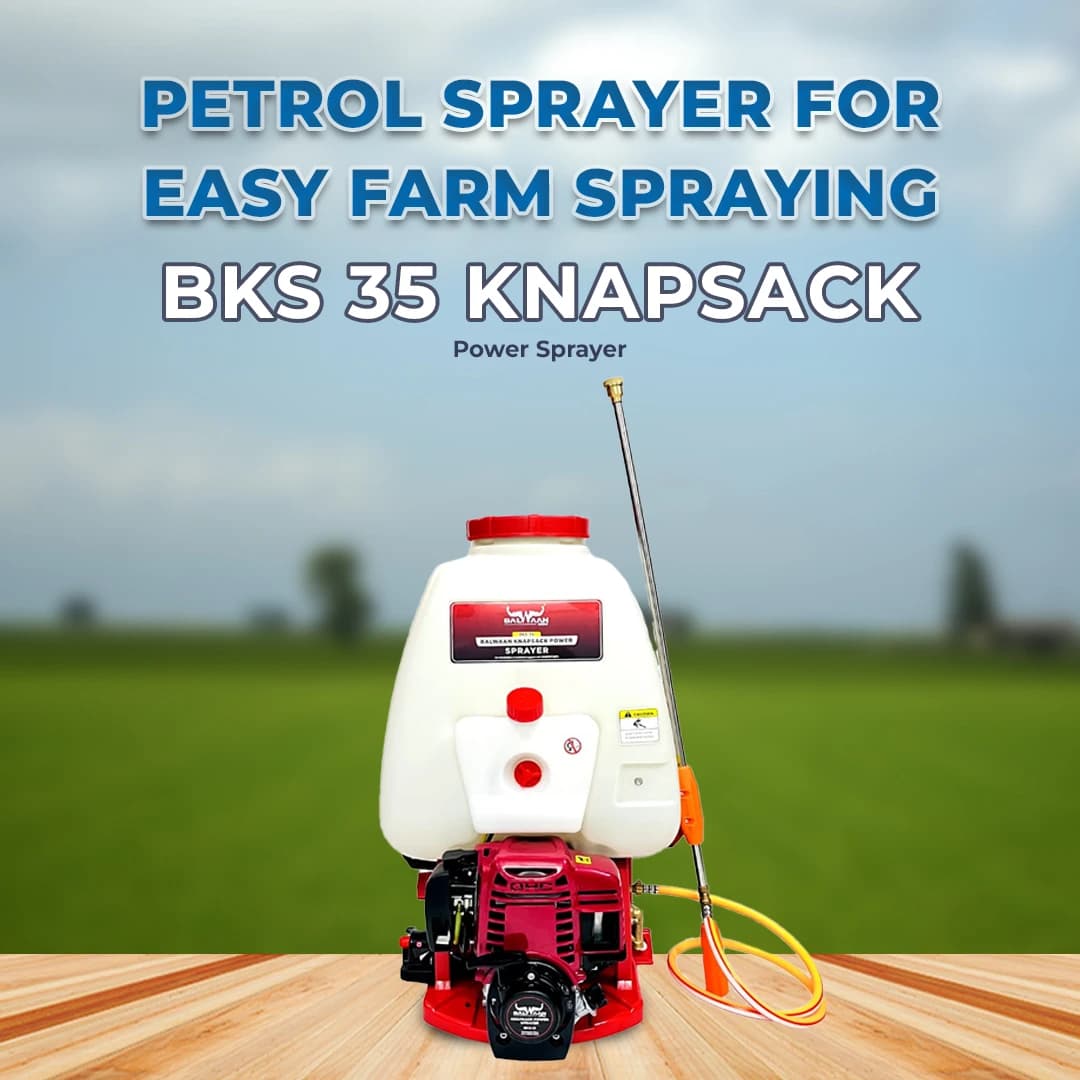 Balwaan BKS 35 Knapsack Petrol Power Sprayer 4 Stroke, Used For Spraying Liquid Solutions In Agricultural & Gardening Area, 25 Liter Tank Capacity - Image 2