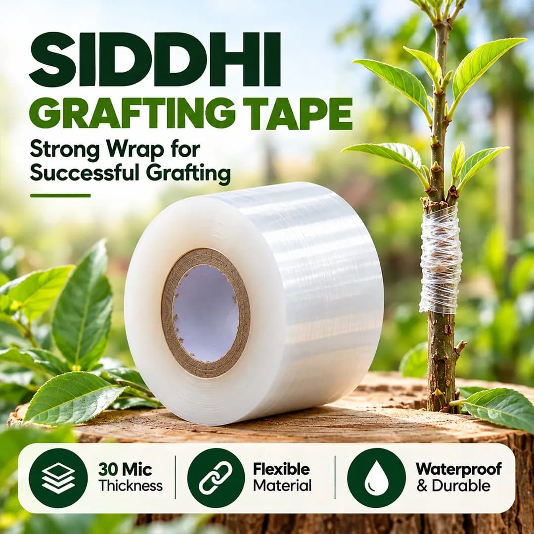 सिद्धि ग्राफ्टिंग टेप, पेड़ों, सब्जियों, फूलों के पौधों की ग्राफ्टिंग और बडिंग के लिए उपयोग किया जाता है - Image 13