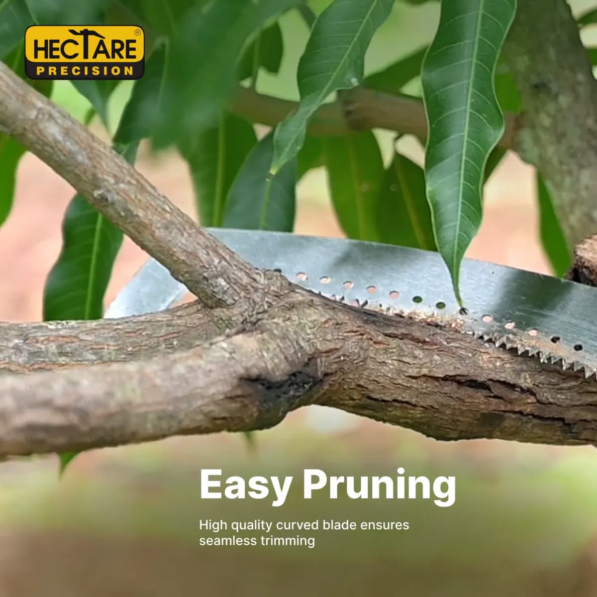 Hectare Precision Q\'neck Pruning Saw, 15 Inch Blade Double Serrated Saw For Branch Pruning, Provides Precise, Clean Cuts With Minimal Effort - Image 6