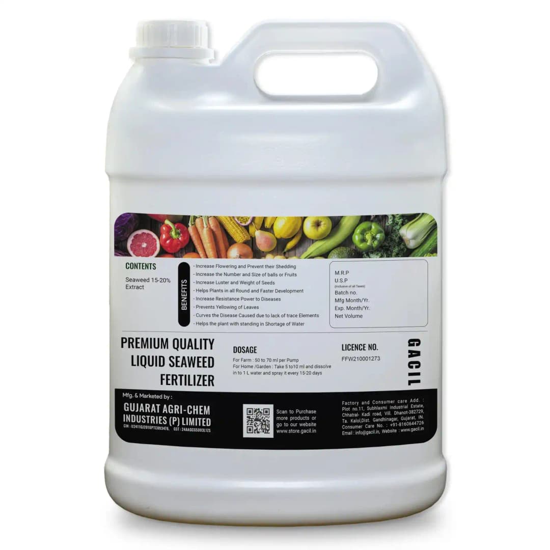 GACIL Seaweed Extract Liquid Fertilizer Growth Promoter For Indoor and Outdoor Plants & Agriculture Crops - Image 6