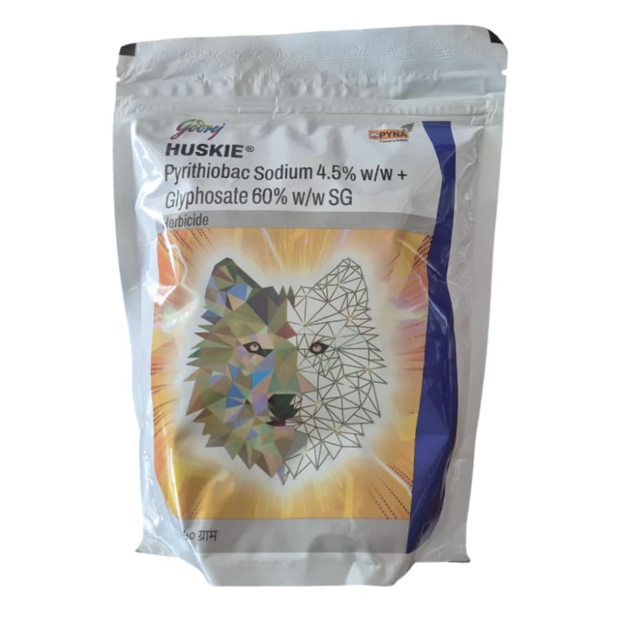 Godrej HUSKIE Pyrithiobac Sodium 4.5% + Glyphosate 60% SG Herbicide, Effective Broad Spectrum Control - Image 2