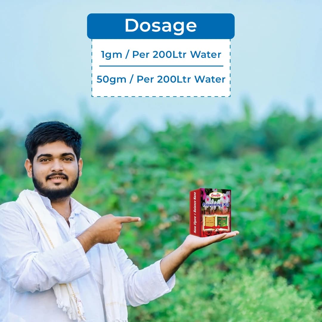 जियोलाइफ फ्लावरिंग किट 51 ग्राम (नैनो विगोर 1 ग्राम + बैलेंस नैनो 50 ग्राम): पोषक तत्वों और एंजाइम्स का अद्वितीय संयोजन - Image 5