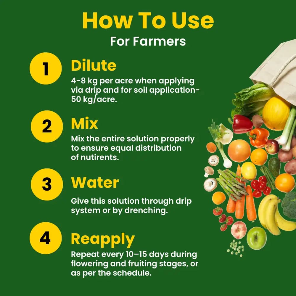 Utkarsh Boronated CAN (Boronated Calcium Nitrate) (100% Water Soluble Fertilizer) Improves Plant Growth and Nutrient Uptake. - Image 4