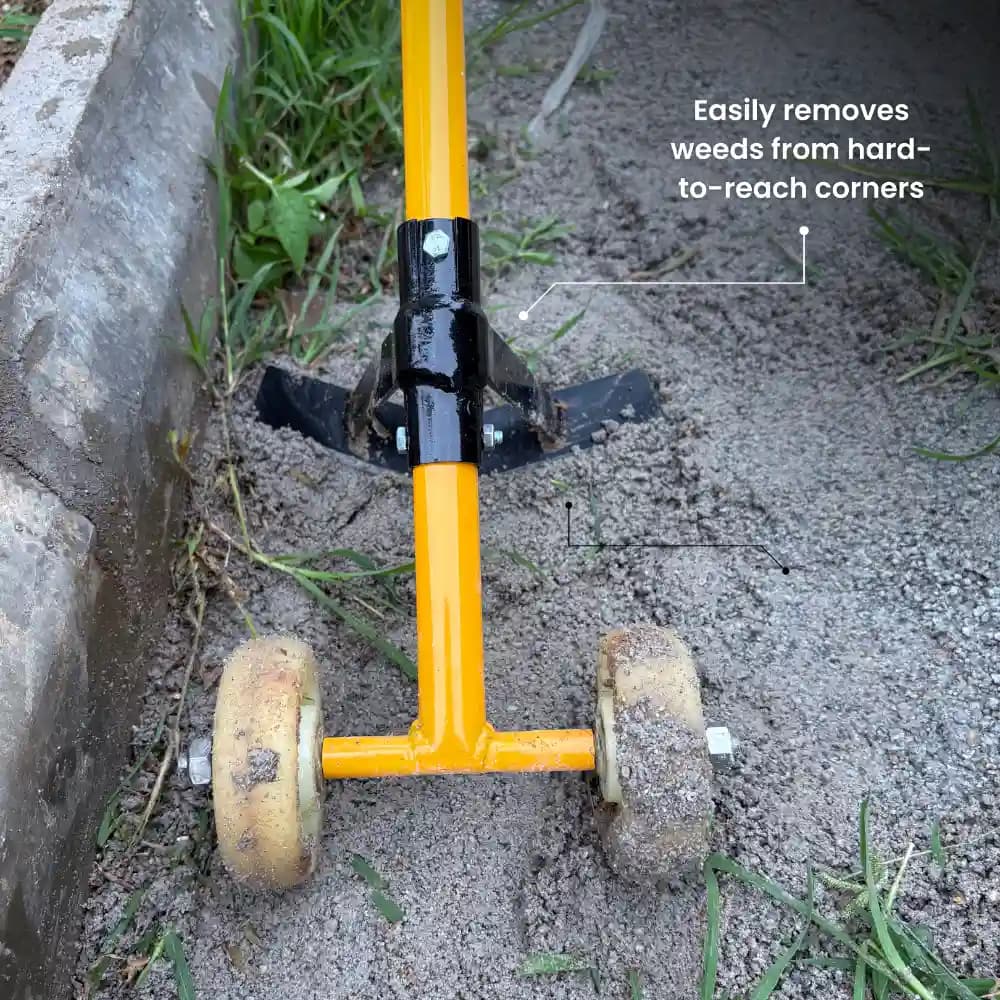 Hectare WW01 Wheel Weeder, Manual Hand Operated, Nylon Wheels, Mild Steel Blade, Ideal For Farms And Kitchen Gardens - Image 6