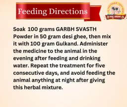 PASHU SVASTH GARBH SVASTH, Herbal Cattle Prolapse And Uterine Health Solution 3