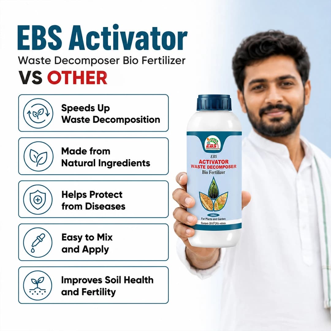 EBS Activator Waste Decomposer Bio Fertilizer, Can Convert Waste Into Compost - Image 6