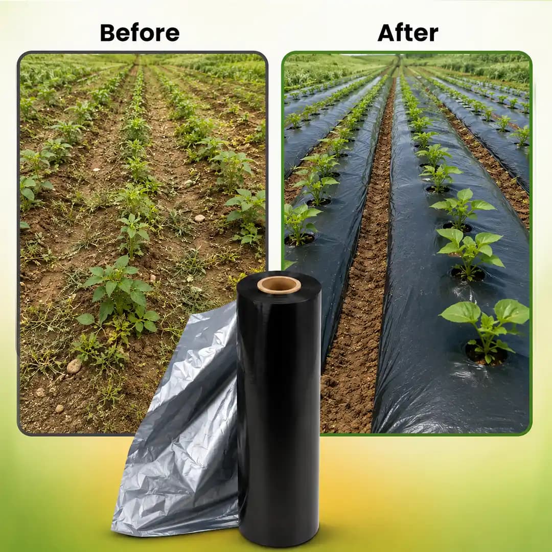 Kamal Agrotech Mulching Paper (1 Meter x 400 Meter Length) Weed Control And Soil Protection - Image 3