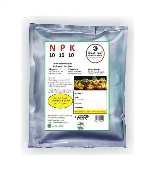 Greatindos GRADE A Premium Quality NPK 10:10:10 Hydroponic Fertilizer, Best For Root Growth - Image 2