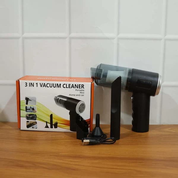3 In 1 Mini Vacuum Cleaner, Wireless, Rechargeable, Blower, Dust Cleaner For Car & Home - Image 12